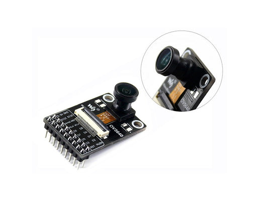 OV5640 Camera Board (B), 5 Megapixel (2592x1944), Fisheye Lens