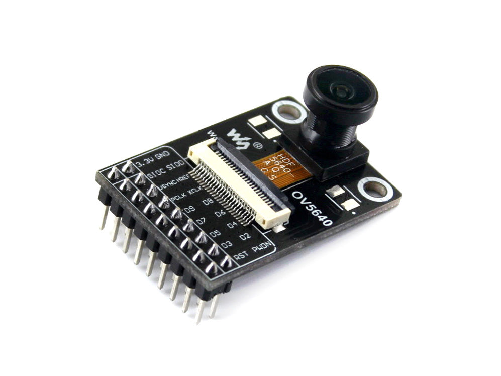OV5640 Camera Board (B), 5 Megapixel (2592x1944), Fisheye Lens