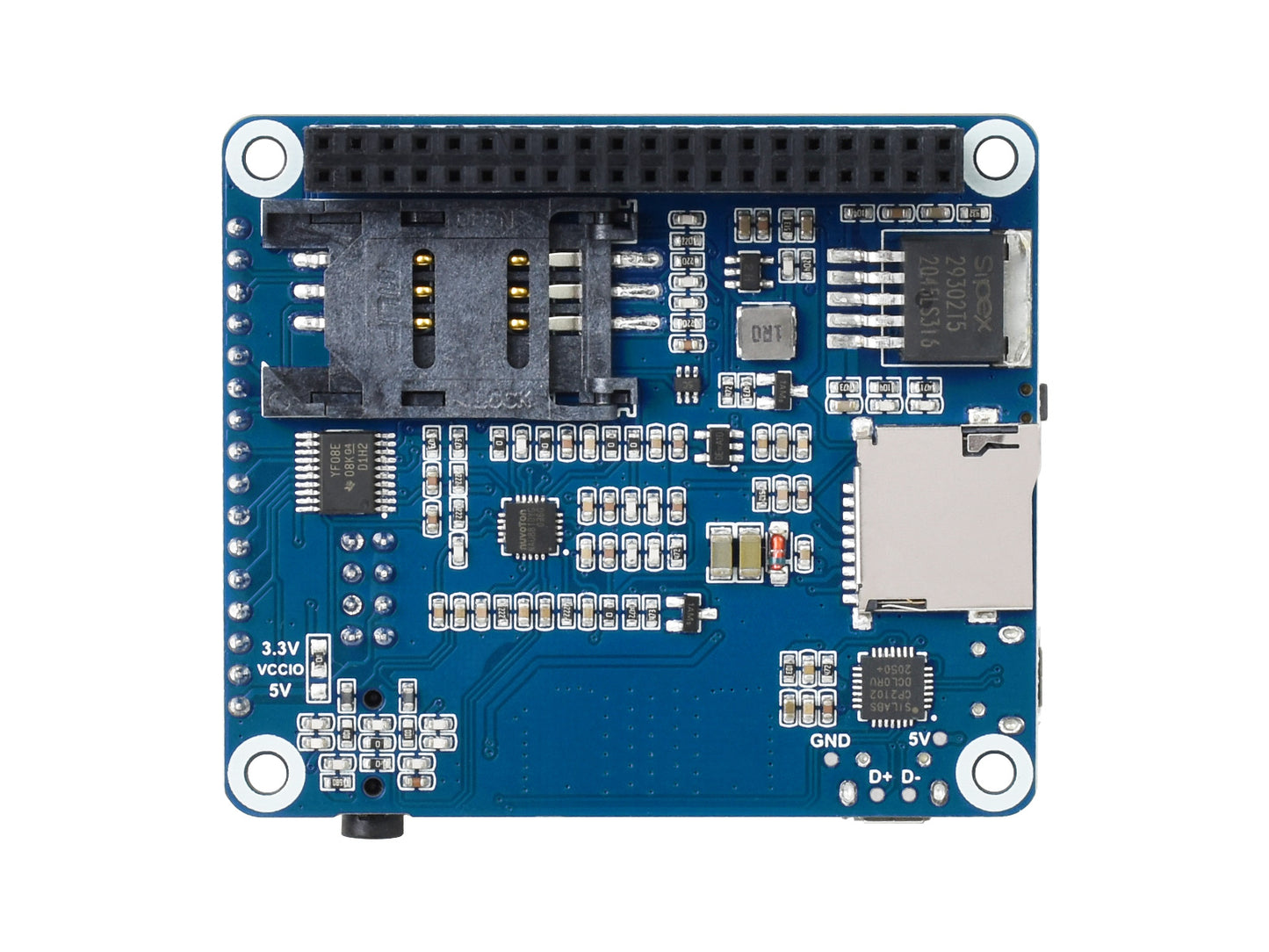SIM7600CE 4G HAT for Raspberry Pi, LTE Cat-4 4G / 3G / 2G Support, GNSS Positioning, for China