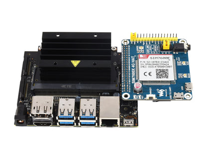 SIM7600E-H 4G HAT für Raspberry Pi, LTE Cat-4 4G / 3G / 2G, GNSS, für Europa, Südostasien, Westasien, Afrika