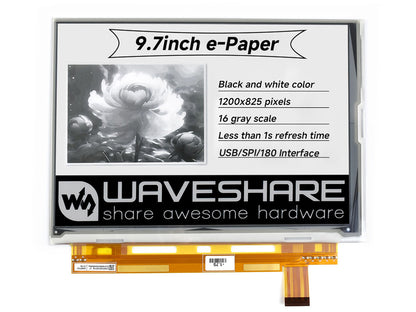 1200x825, 9.7inch E-Ink display HAT for Raspberry Pi