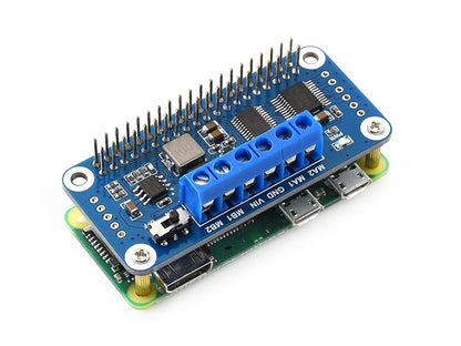 Motor Driver HAT for Raspberry Pi, I2C Interface