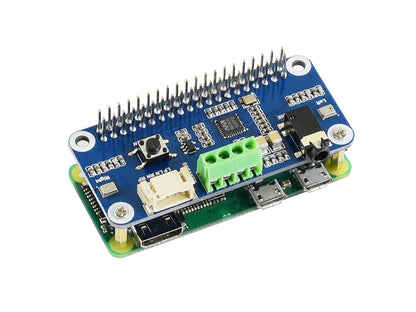 WM8960 Hi-Fi Sound Card HAT for Raspberry Pi, Stereo CODEC, Play/Record