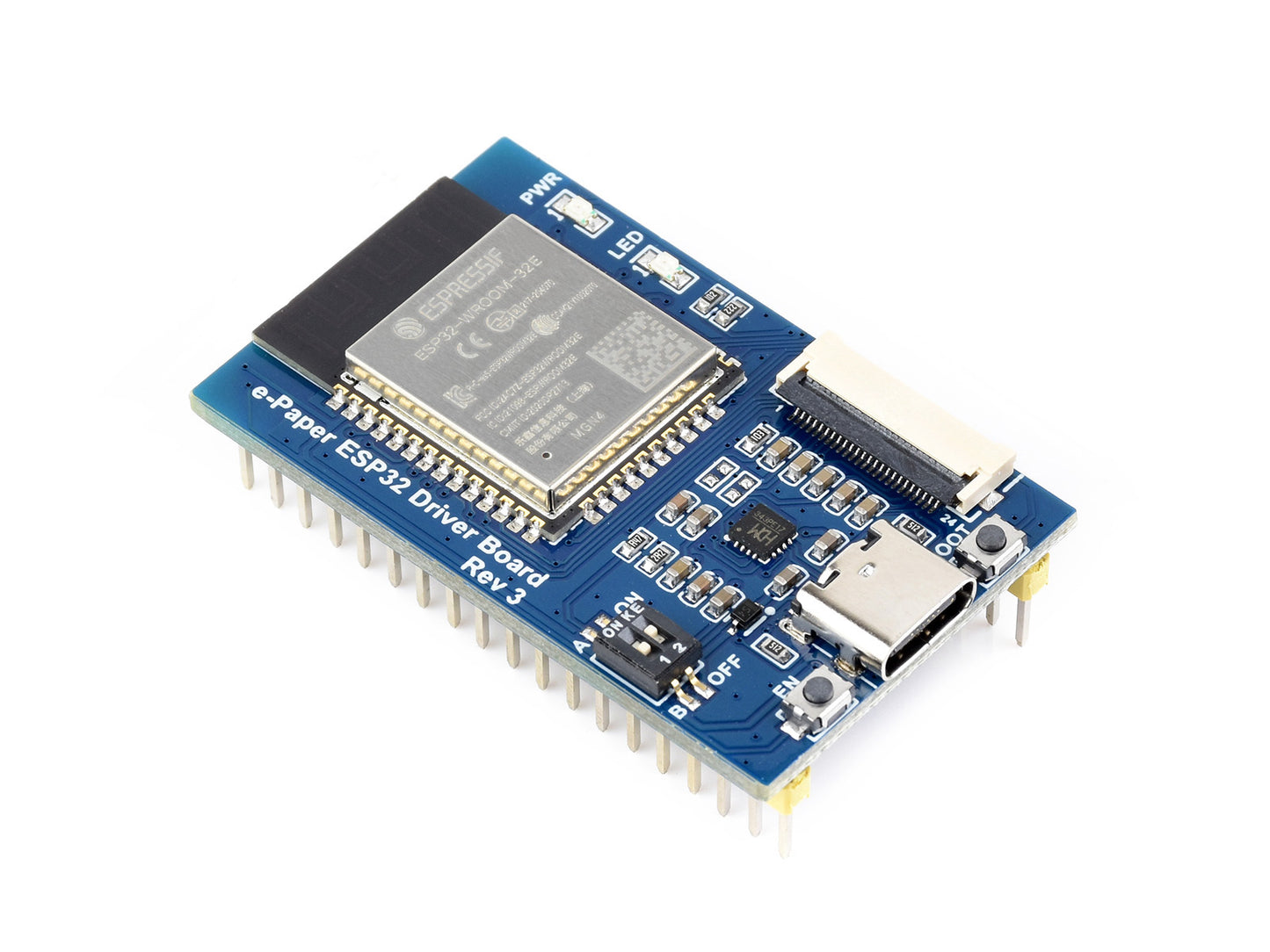Universal e-Paper Raw Panel Driver Board, ESP32 WiFi / Bluetooth Wireless