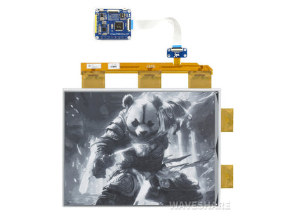 13.3inch e-Paper e-Ink Display HAT For Raspberry Pi, 1600×1200, Black / White, 16 Grey Scales, USB / SPI / I80