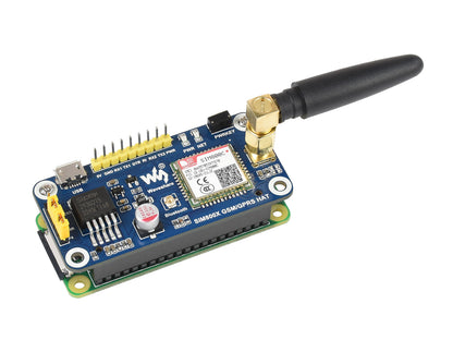SIM800C GSM / GPRS / Bluetooth HAT for Raspberry Pi, 2G Communication