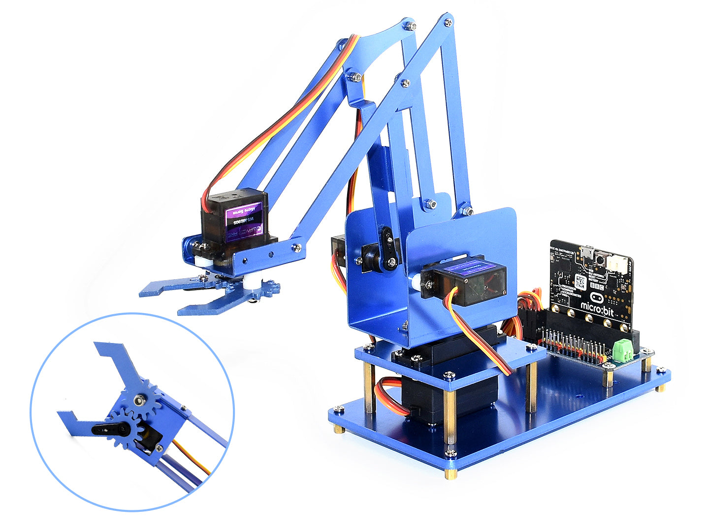 4-DOF Metal Robot Arm Kit for micro:bit, Bluetooth