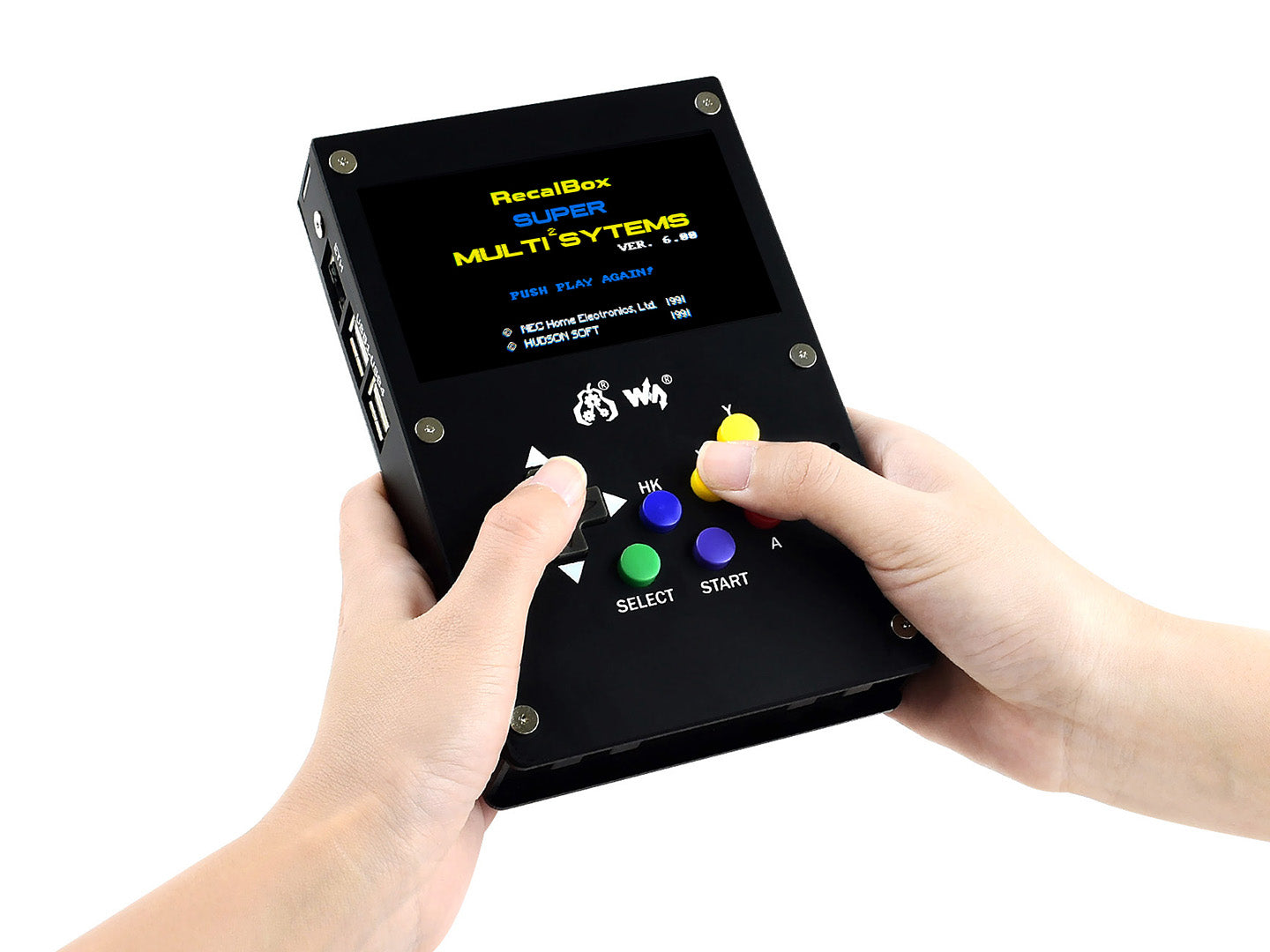 GamePi43, Portable Video Game Console Based on Raspberry Pi, EU Plug