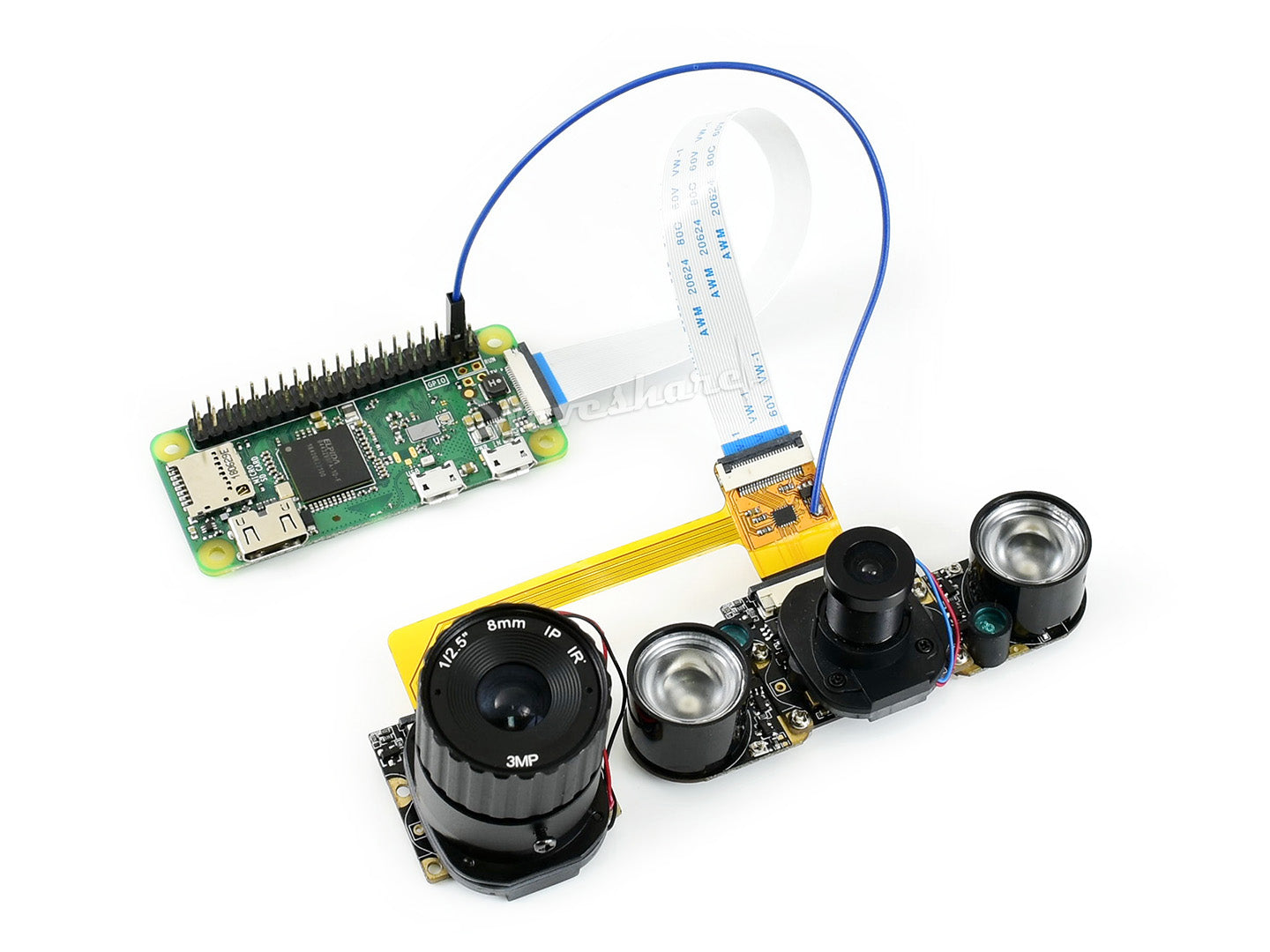 Raspberry Pi Camera Scheduler, One Cable for Two Cameras
