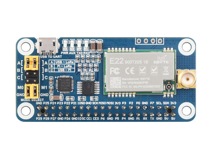 SX1262/SX1268 LoRa HAT for Raspberry Pi, UART Interface, Options For Frequency Band