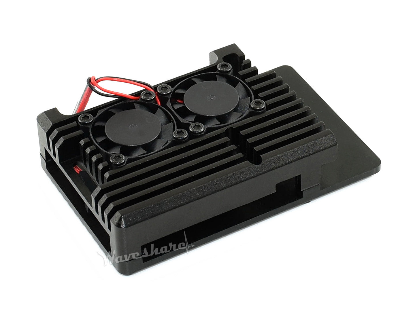 Aluminium Alloy Case for Raspberry Pi 4, Dual Cooling Fans