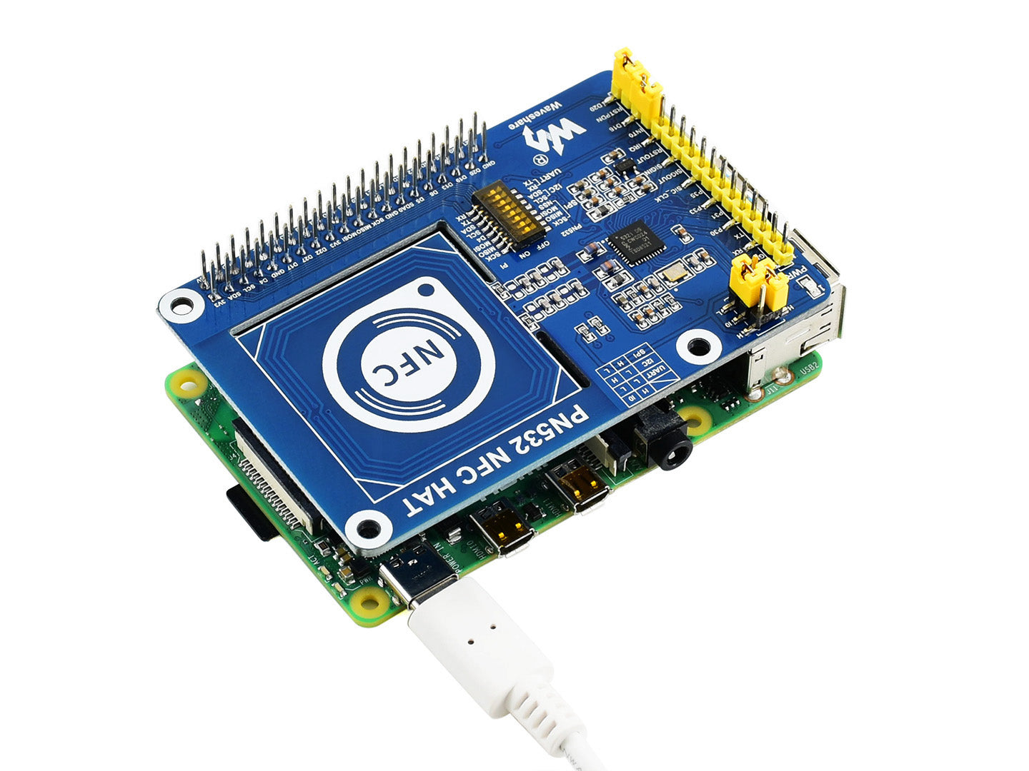 PN532 NFC HAT for Raspberry Pi, I2C / SPI / UART