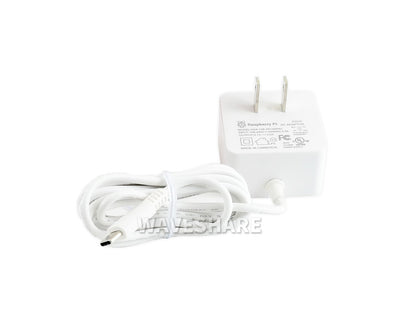 Official USB-C Power Supply for Raspberry Pi 4, US, White
