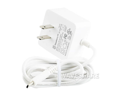 Official USB-C Power Supply for Raspberry Pi 4, US, White