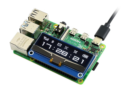 128×32, 2.23inch OLED display HAT for Raspberry Pi