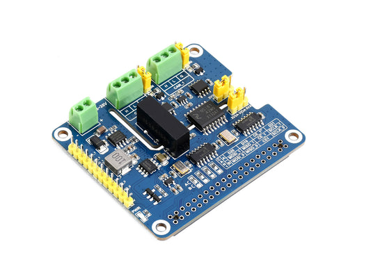 2-Channel Isolated CAN FD Expansion HAT for Raspberry Pi, Multi Protections