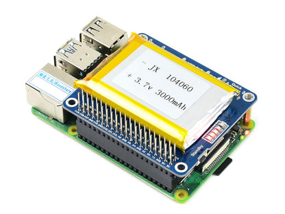 Li-polymer Battery HAT, 5V Output, Quick Charge