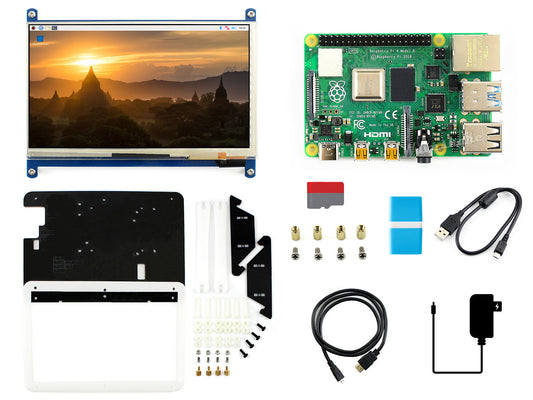 Raspberry Pi 4 Model B Display Kit, with 7inch Capacitive Touch LCD