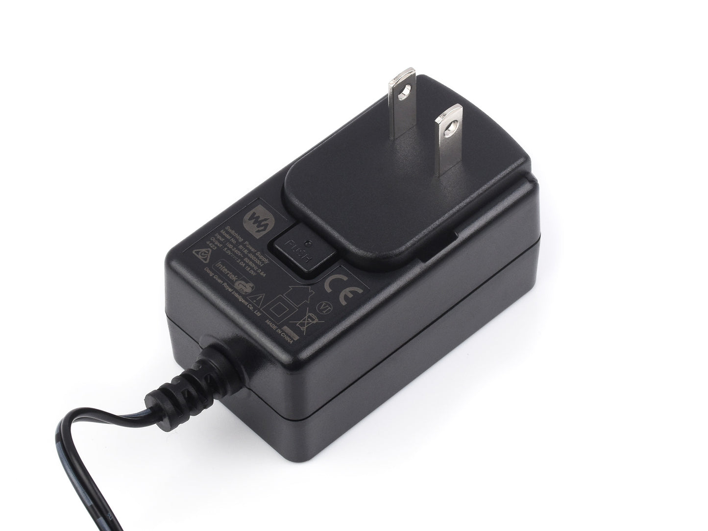 Raspberry Pi 4 USB-C Power Supply, 5V / 3A