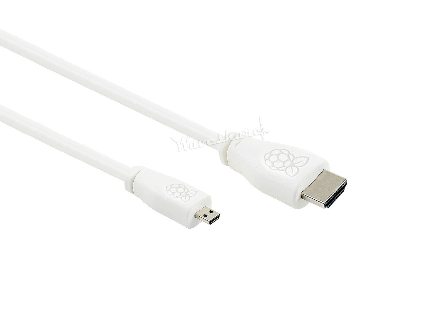 Official Raspberry Pi 4 Micro HDMI to Standard HDMI Cable, 1M, White