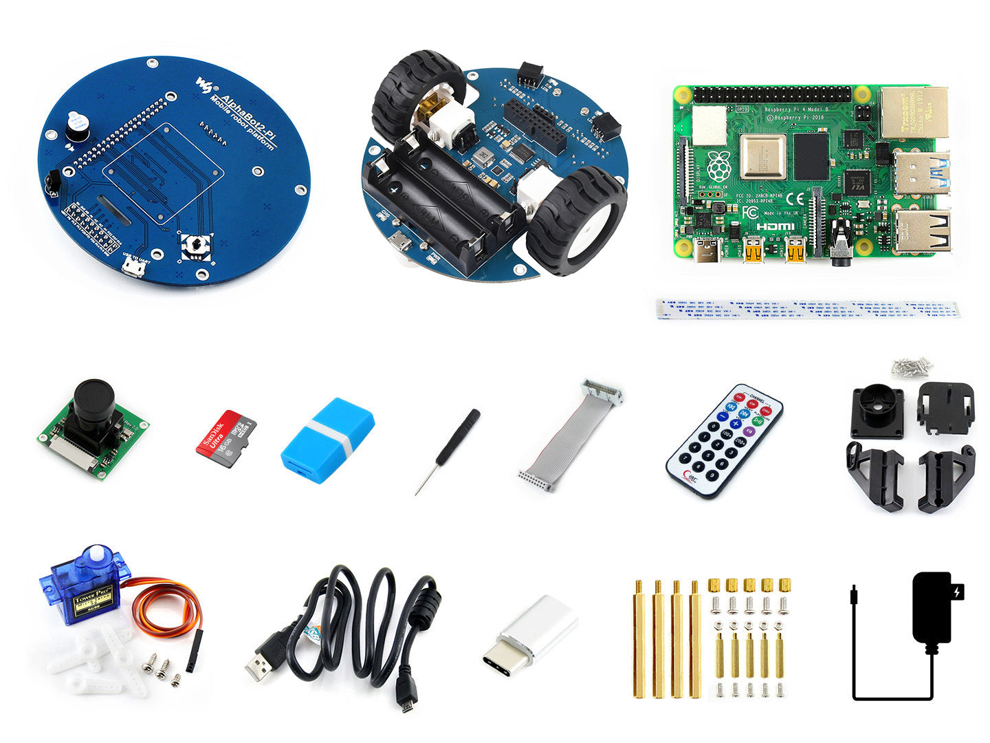 AlphaBot2 Video Smart Robot Powered By Raspberry Pi 4