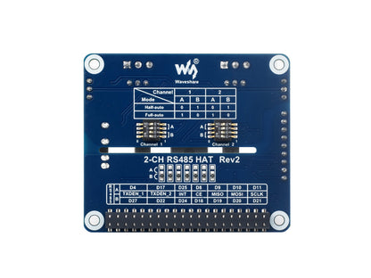 2-Channel Isolated RS485 Expansion HAT for Raspberry Pi