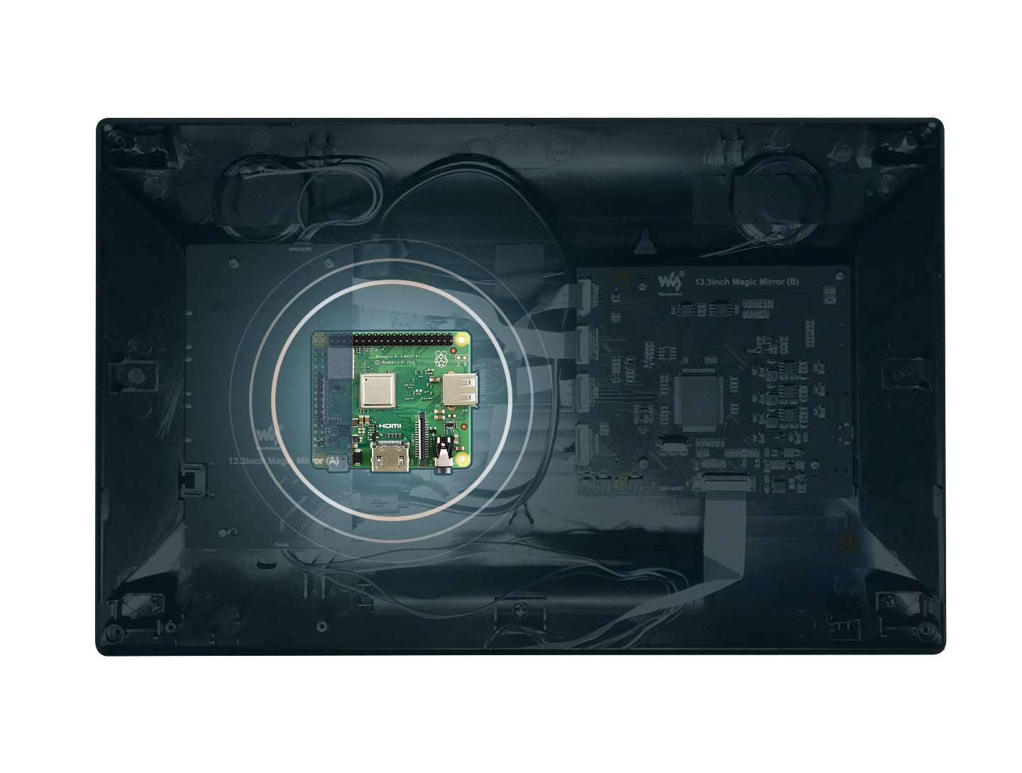 13.3inch Magic Mirror, Voice Assistant, Touch Control