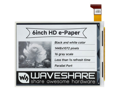 1448×1072 high definition, 6inch E-Ink raw display