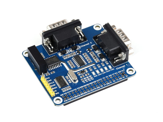 2-Channel Isolated RS232 Expansion HAT for Raspberry Pi