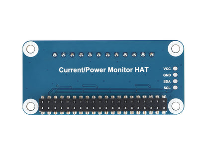 4-ch Current/Voltage/Power Monitor HAT for Raspberry Pi, I2C/SMBus