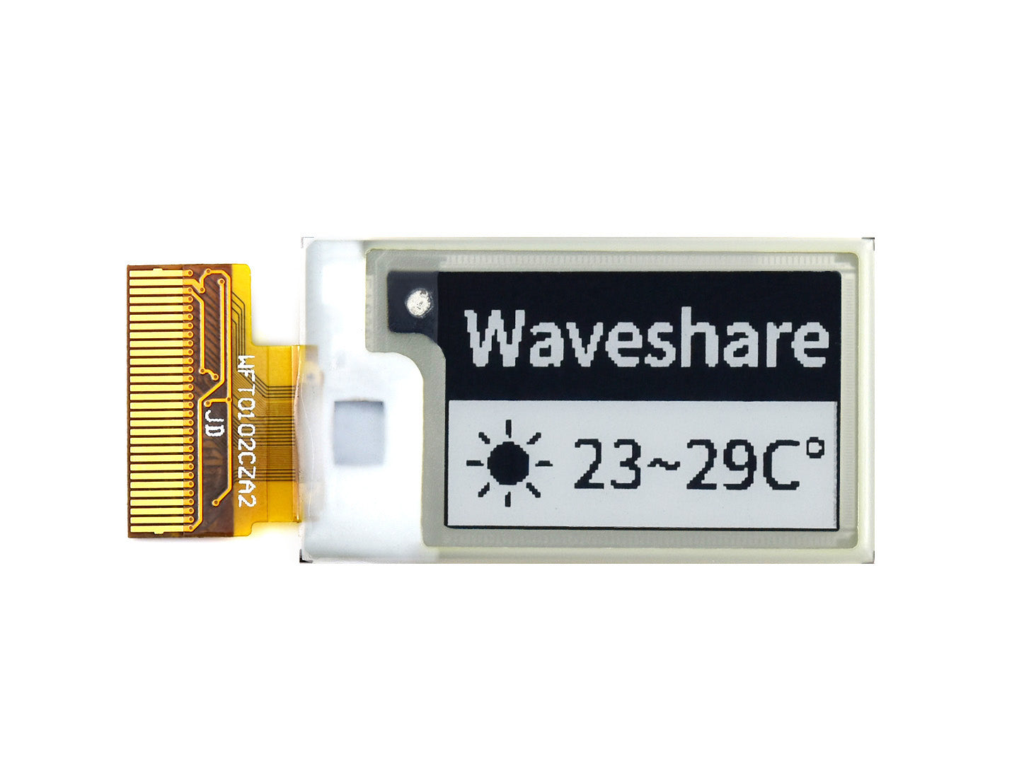128×80, 1.02inch E-Ink raw display panel, black/white dual-color