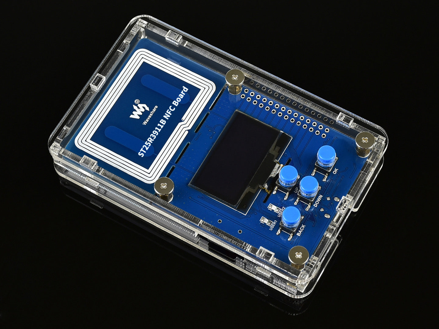 ST25R3911B NFC Development Kit, NFC Reader, STM32F103RCT6 Controller, Multi NFC Protocols