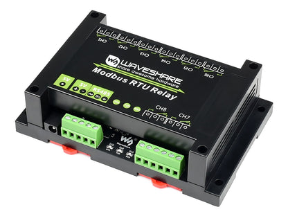 Industrial Modbus RTU 8-ch Relay Module with RS485 Interface, Multi Isolation Protection Circuits, 5V Power Supply