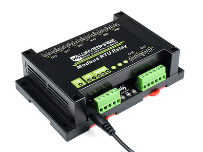 Industrial Modbus RTU 8-ch Relay Module with RS485 Interface, Multi Isolation Protection Circuits, 5V Power Supply