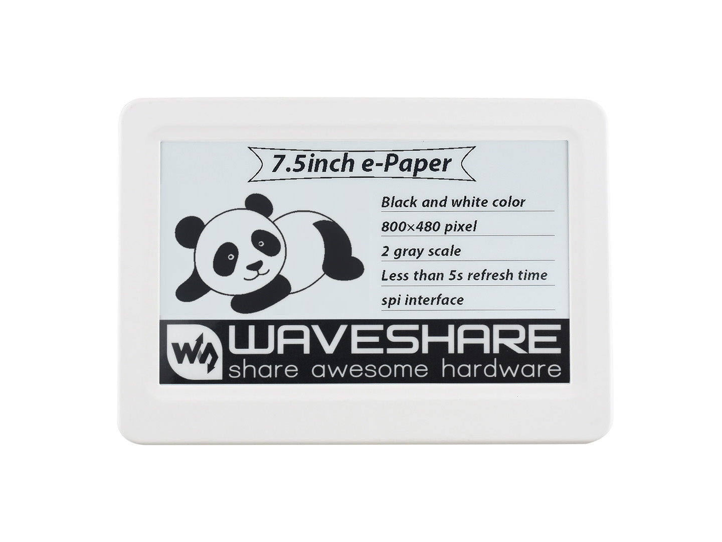 7.5inch Passive NFC-Powered e-Paper V2, No Battery, Wireless Powering &amp; Data Transfer