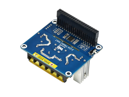 2-CH Triac HAT for Raspberry Pi, Integrated MCU, UART / I2C