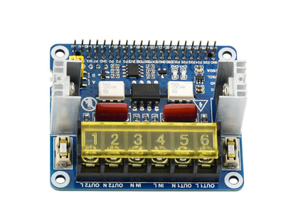2-CH Triac HAT for Raspberry Pi, Integrated MCU, UART / I2C