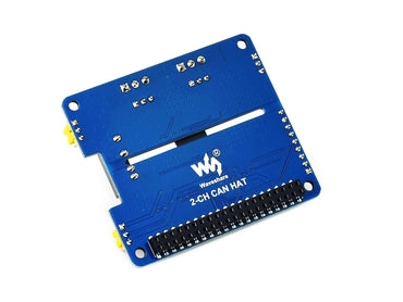 2-Channel Isolated CAN Expansion HAT for Raspberry Pi, Dual Chips Solution