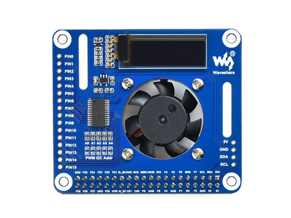 PWM Controlled Fan HAT for Raspberry Pi, I2C, Temperature Monitor