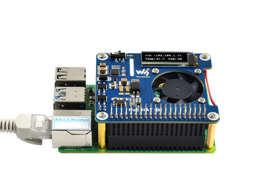 Power over Ethernet HAT (B) for Raspberry Pi 3B+/4B and 802.3af PoE network