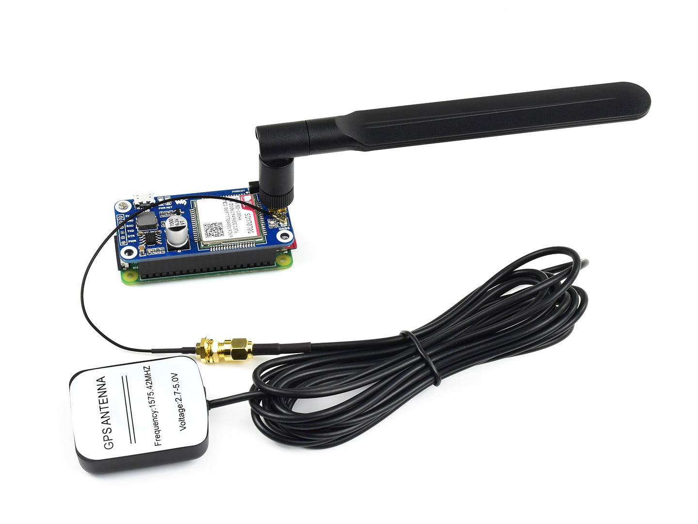SIM7070G NB-IoT / Cat-M / GPRS / GNSS HAT for Raspberry Pi, global band support