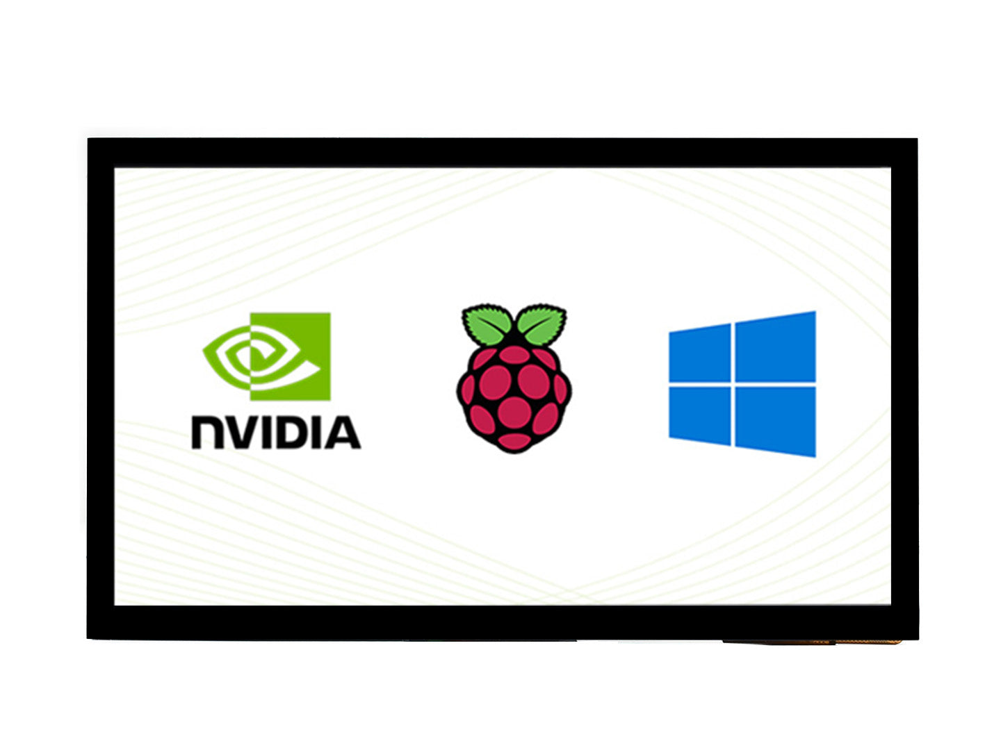 10.1inch Capacitive Touch Screen LCD (E), 1024×600, HDMI, IPS, Optical Bonding Screen, Supports Raspberry Pi, Jetson Nano, And PC