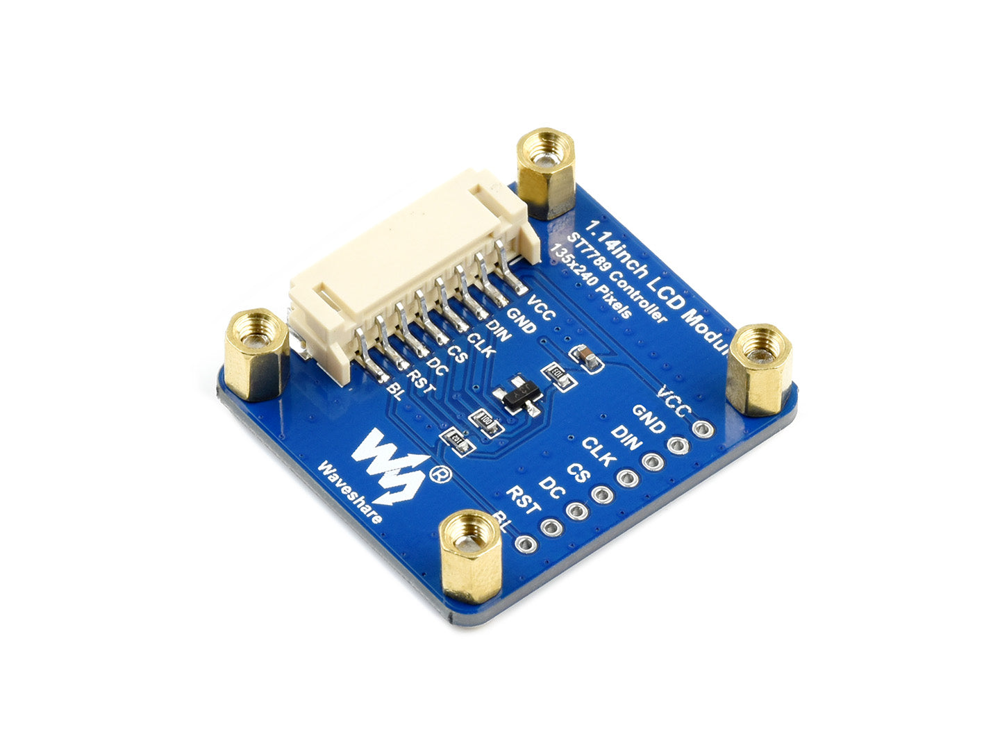 240×135, General 1.14inch LCD Display Module, IPS, 65K RGB
