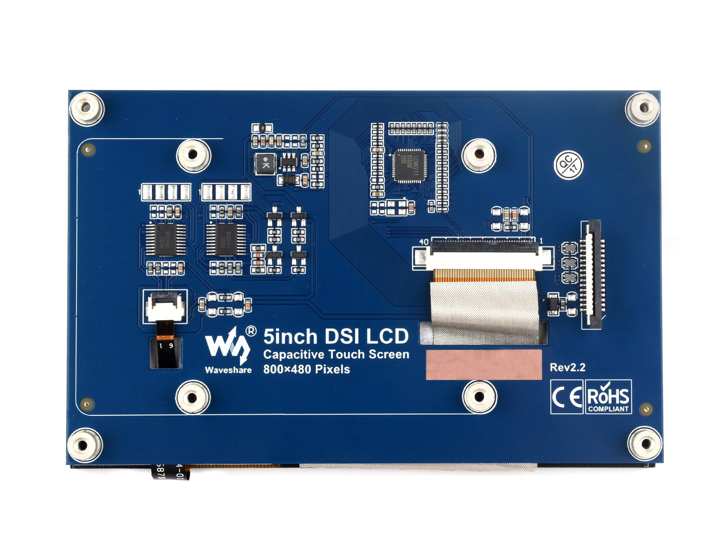 5inch Capacitive Touch Display for Raspberry Pi, DSI Interface, 800×480