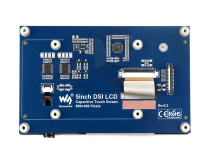 5inch Capacitive Touch Display for Raspberry Pi, DSI Interface, 800×480