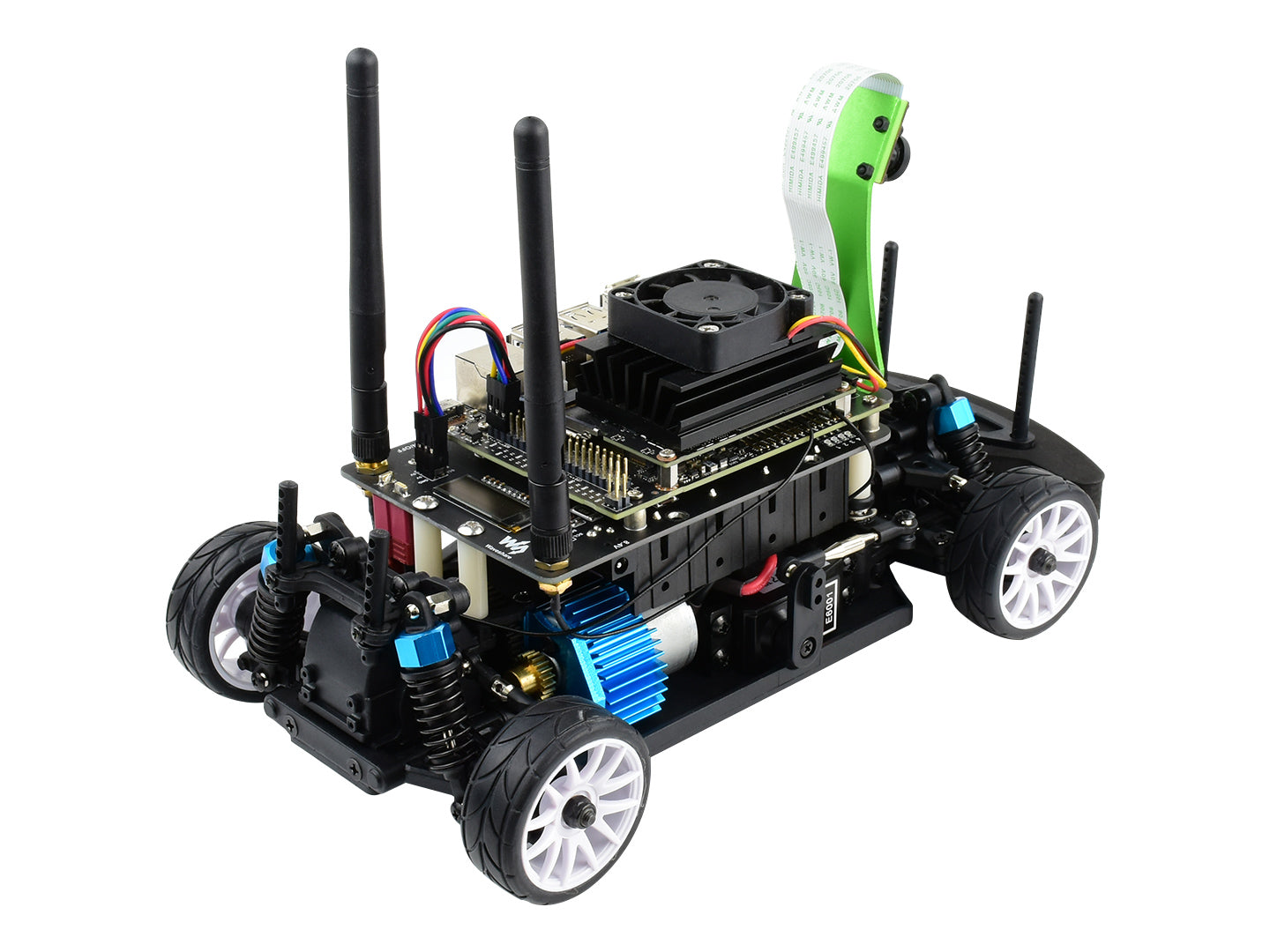 JetRacer Pro AI Kit B, High Speed AI Racing Robot Powered by Jetson Nano, Pro Version, comes with Waveshare Jetson Nano Dev Kit
