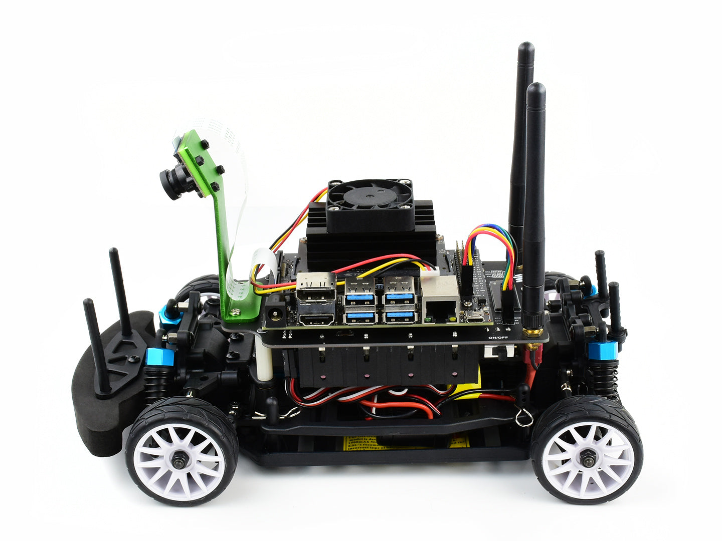 JetRacer Pro AI Kit B, High Speed AI Racing Robot Powered by Jetson Nano, Pro Version, comes with Waveshare Jetson Nano Dev Kit