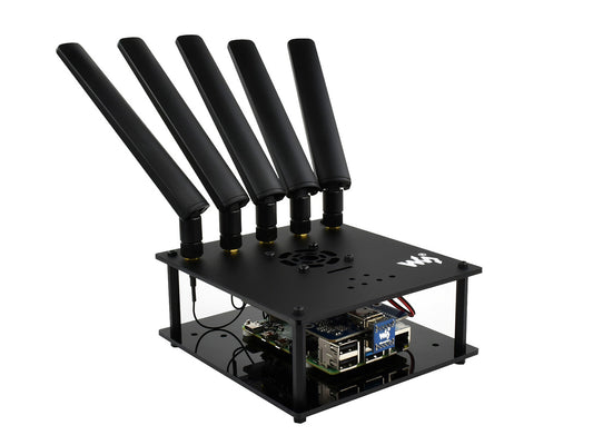 SIM8200EA-M2 5G HAT for Raspberry Pi, 5G/4G/3G Support, Snapdragon X55, Multi Mode Multi Band