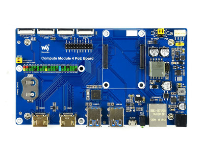 Raspberry Pi Compute Module 4 IO Board With PoE Feature, for all Variants of CM4