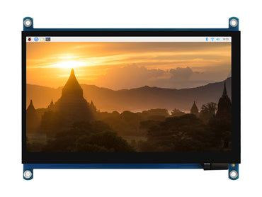 7inch QLED Quantum Dot Display, Capacitive Touch, 1024×600, G+G Toughened Glass Panel, Various Systems Support